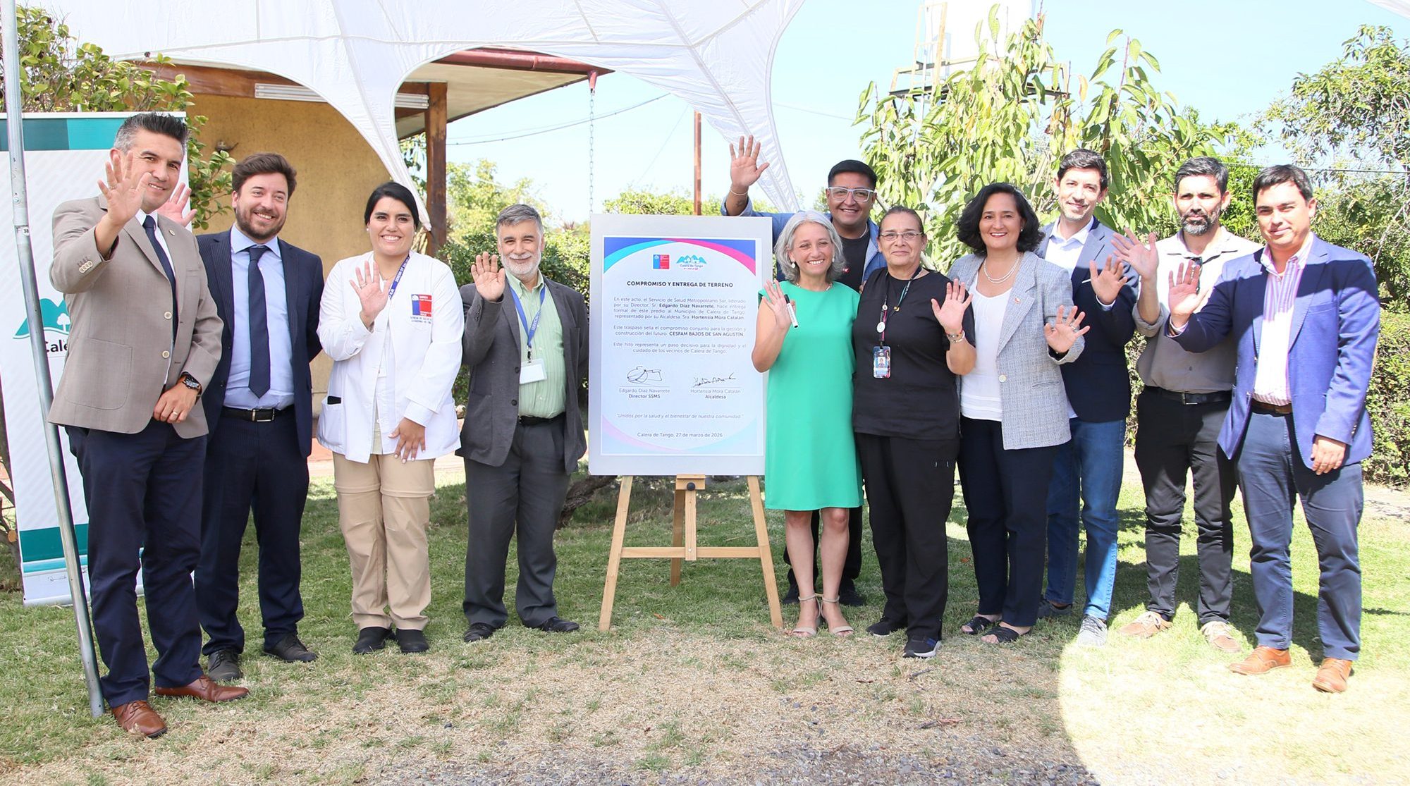 Entrega de Terreno para Reposición Cesfam en Calera de Tango